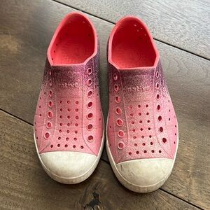 Pink and Purple Sparkly Girls Jefferson Native Shoes